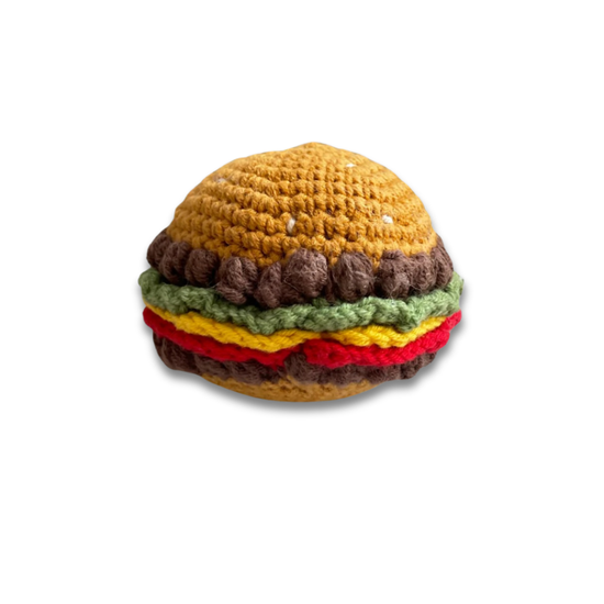 Burger Handmade Dog + Cat Toy