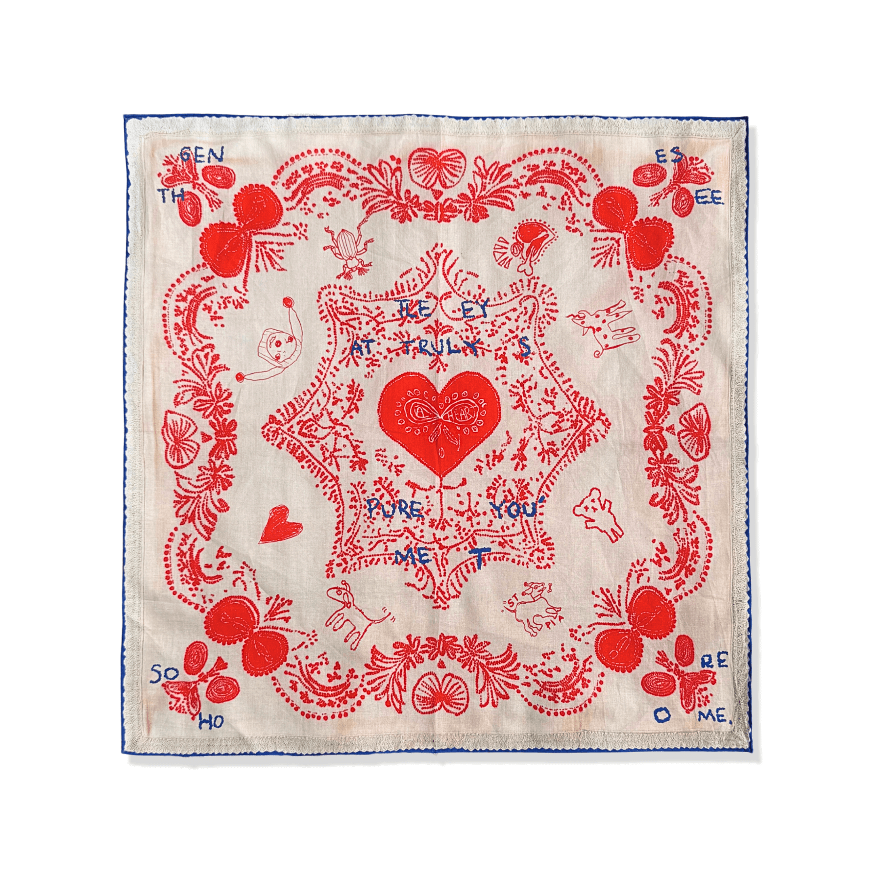 Blue Lovefold Pet + Human Bandana